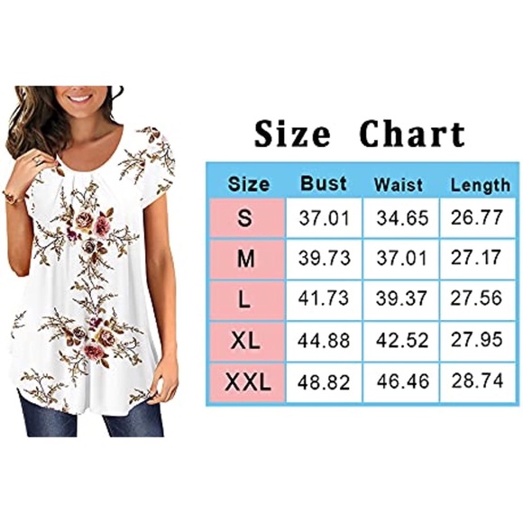 Elegant Tunic Top Petal Short Sleeve V-Neck Blouse Plus Size Purplish Red XL - Picture 5 of 5